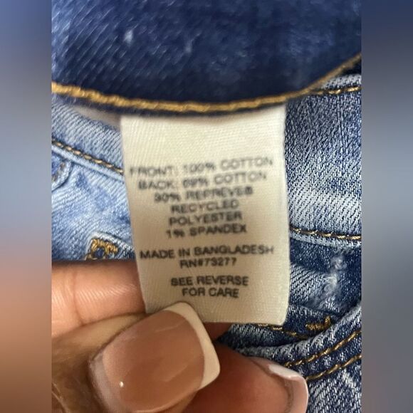 Mudd High rise shortie distressed denim shorts sz 3 - Picture 3 of 7